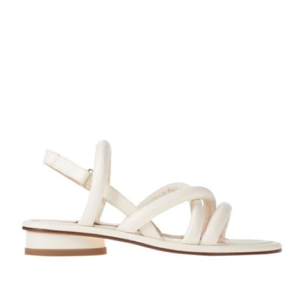 NWOT AGL Attilio Giusti Leombruni Sandals in Ivory Size 7.5  (37.5)